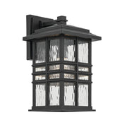 Kichler 49830 Beacon Square 1-lt 14" Tall Outdoor Wall Light - Textured Black