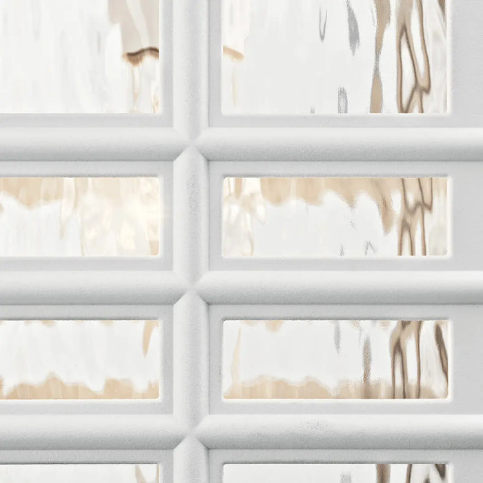 Kichler 49831 Beacon Square 1-lt 18" Tall Outdoor Wall Light - Textured White