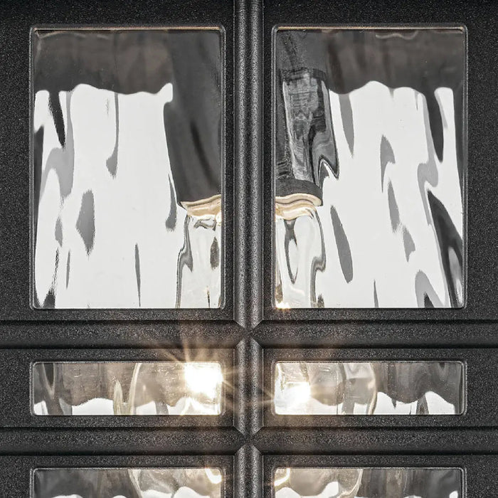 Kichler 49831 Beacon Square 1-lt 18" Tall Outdoor Wall Light - Textured Black