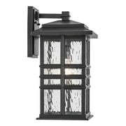 Kichler 49831 Beacon Square 1-lt 18" Tall Outdoor Wall Light - Textured Black