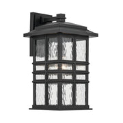 Kichler 49831 Beacon Square 1-lt 18" Tall Outdoor Wall Light - Textured Black