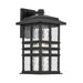 Kichler 49831 Beacon Square 1-lt 18" Tall Outdoor Wall Light - Textured Black