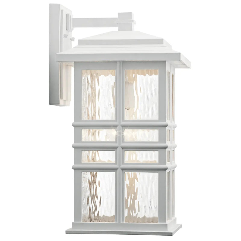 Kichler 49831 Beacon Square 1-lt 18" Tall Outdoor Wall Light - Textured White