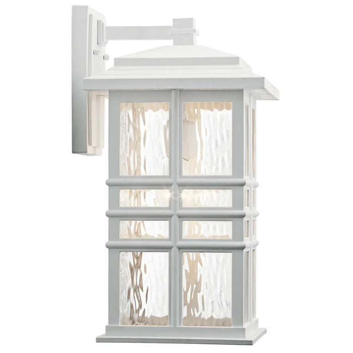Kichler 49831 Beacon Square 1-lt 18" Tall Outdoor Wall Light - Textured White