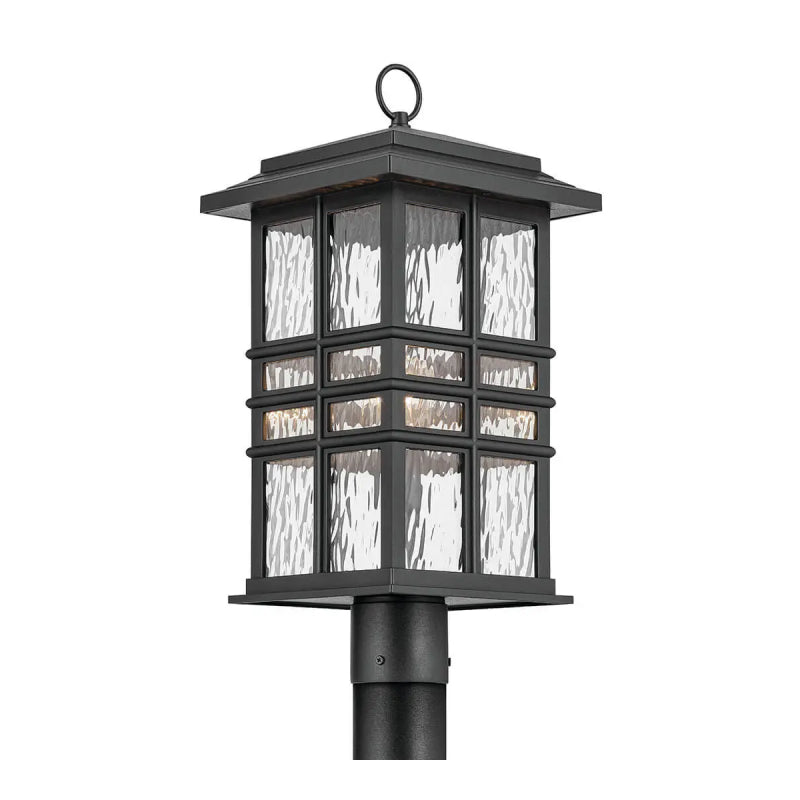 Kichler 49832 Beacon Square 1-lt 21" Tall Outdoor Post Mount - Textured Black