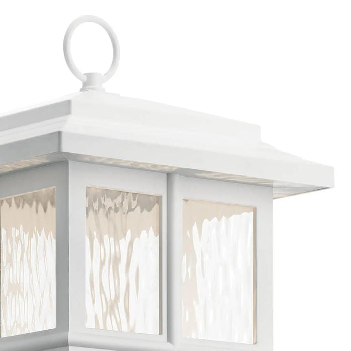 Kichler 49832 Beacon Square 1-lt 21" Tall Outdoor Post Mount - Textured White