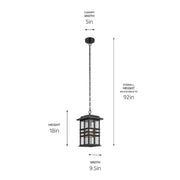 Kichler 49833 Beacon Square 1-lt Outdoor Pendant