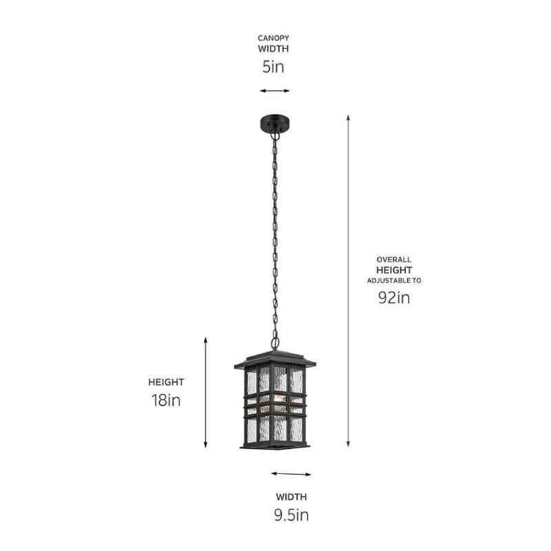 Kichler 49833 Beacon Square 1-lt Outdoor Pendant