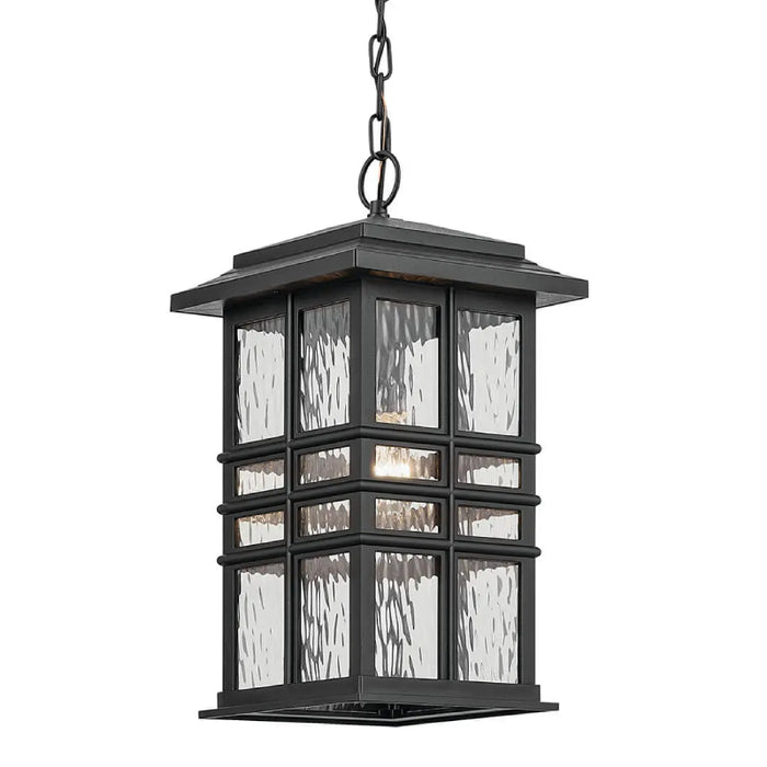 Kichler 49833 Beacon Square 1-lt Outdoor Pendant - Textured Black