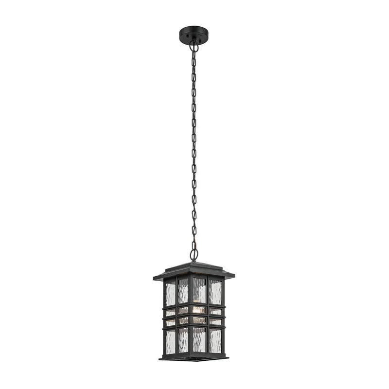 Kichler 49833 Beacon Square 1-lt Outdoor Pendant - Textured Black