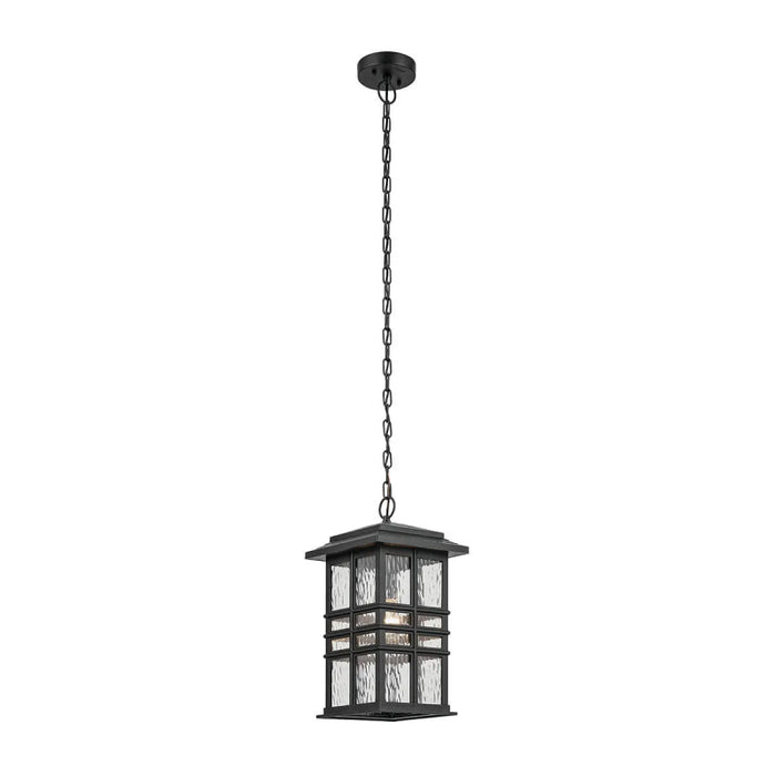 Kichler 49833 Beacon Square 1-lt Outdoor Pendant - Textured Black