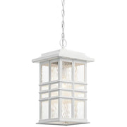 Kichler 49833 Beacon Square 1-lt Outdoor Pendant - Textured White