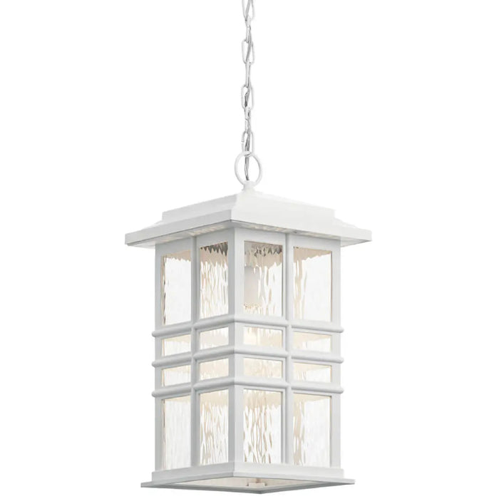 Kichler 49833 Beacon Square 1-lt Outdoor Pendant - Textured White