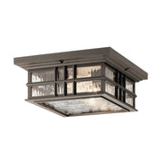 Kichler 49834 Beacon Square 2-lt 12" Outdoor Flush Mount - Olde Bronze