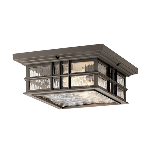 Kichler 49834 Beacon Square 2-lt 12" Outdoor Flush Mount - Olde Bronze
