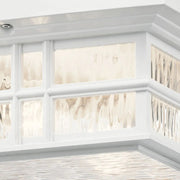 Kichler 49834 Beacon Square 2-lt 12" Outdoor Flush Mount - White