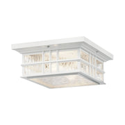 Kichler 49834 Beacon Square 2-lt 12" Outdoor Flush Mount - White