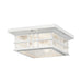 Kichler 49834 Beacon Square 2-lt 12" Outdoor Flush Mount - White