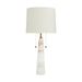 Arteriors Sidney 2-lt 34" Tall Table Lamp - White/Putty
