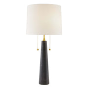 Arteriors Sidney 2-lt 34" Tall Table Lamp - Black Marble