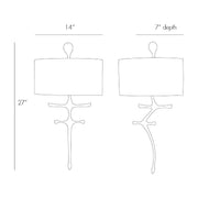 Arteriors Gilbert 1-lt 27" Tall Wall Sconce