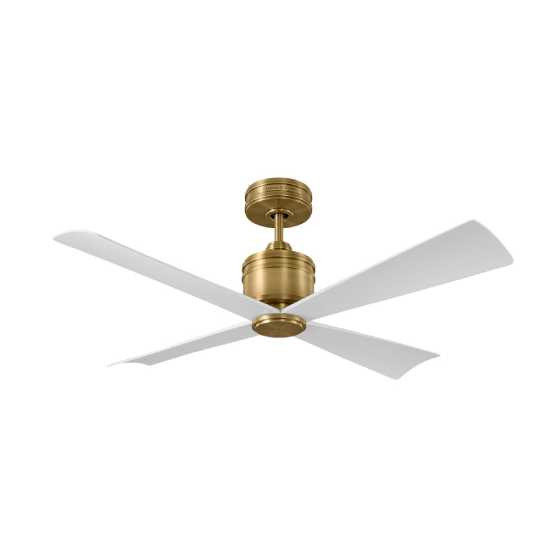 Visual Comfort 4LNCR44 Launceton 44" Ceiling Fan - Hand Rubbed Antique Brass