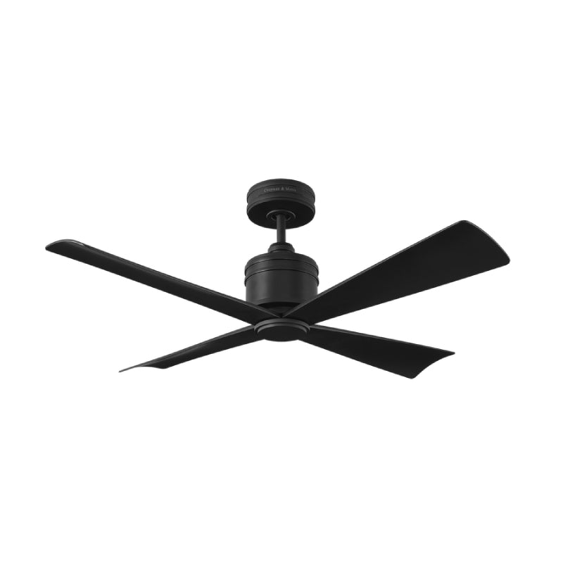Visual Comfort 4LNCR44 Launceton 44" Ceiling Fan - Midnight Black