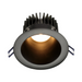Lotus LD4R 4" 15W LED Round Deep Regressed Plenum Rated Downlight, 5CCT Selectable - Black/Black