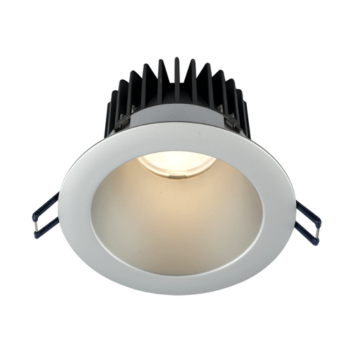 Lotus LD4R 4" 15W LED Round Deep Regressed Plenum Rated Downlight, 30° Beam Angle - Silver/Silver