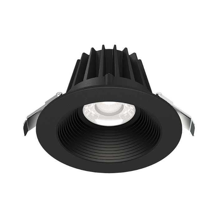 Lotus JXL-COB04-R15W 4" 15W LED Round Economy Recessed Downlight, 5CCT Selectable - Baffle Black/Black