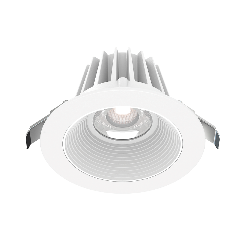 Lotus JXL-COB04-R15W 4" 15W LED Round Economy Recessed Downlight, 5CCT Selectable - Baffle White/White