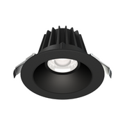 Lotus JXL-COB04-R15W 4" 15W LED Round Economy Recessed Downlight, 5CCT Selectable - Smooth Black/Black