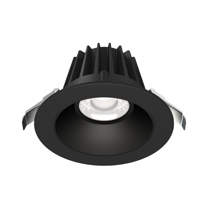 Lotus JXL-COB04-R15W 4" 15W LED Round Economy Recessed Downlight, 5CCT Selectable - Smooth Black/Black