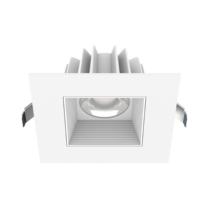 Lotus JXL-COB04-S15W 4" 15W LED Square Economy Recessed Downlight, 5CCT Selectable - Baffle White/White