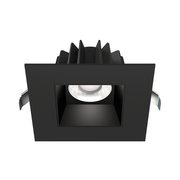 Lotus JXL-COB04-S15W 4" 15W LED Square Economy Recessed Downlight, 5CCT Selectable - Smooth Black/Black