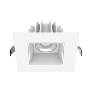 Lotus JXL-COB04-S15W 4" 15W LED Square Economy Recessed Downlight, 5CCT Selectable - Smooth White/White