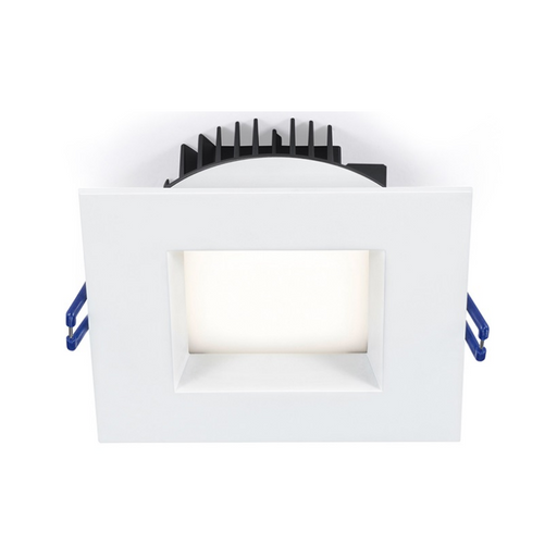 Lotus LL4SR 4" 14.5W LED Square Regressed Open Plenum Rated Downlight, 5CCT Selectable - White