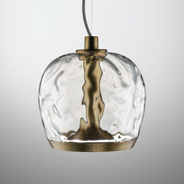 Leucos Aurelia Bold S22 2-lt 9" LED Pendant, Single Switch