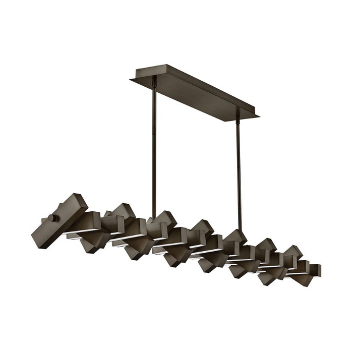 Fredrick Ramond FR42456 Stitch 14-lt 59" LED Linear Chandelier - Painted Black Oxide