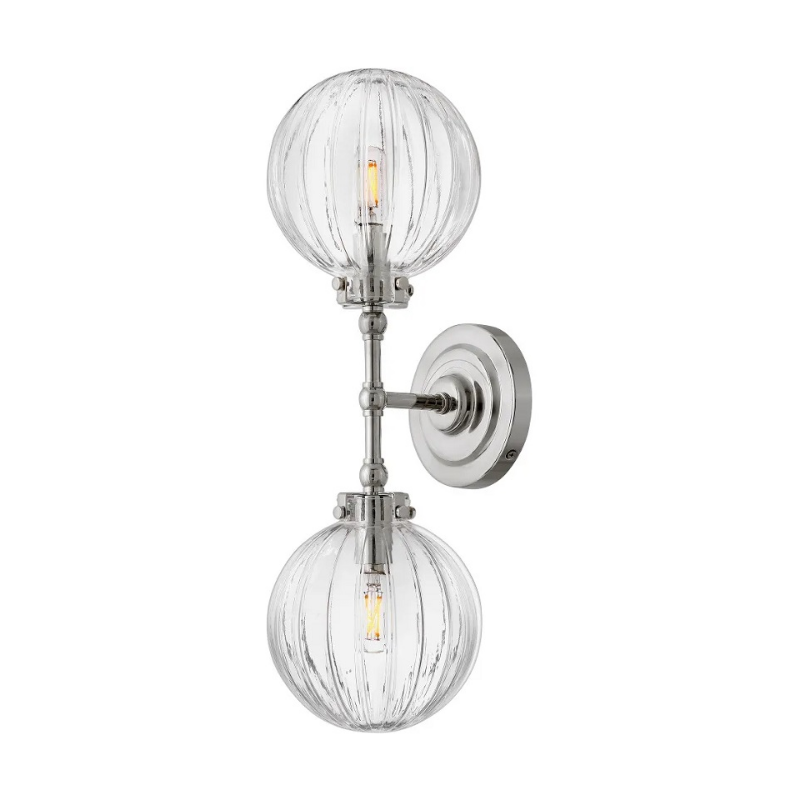 Hinkley 57412 Helene 2-lt 20" Tall LED Wall Sconce - Polished Nickel