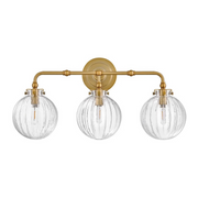 Hinkley 57413 Helene 3-lt 24" LED Vanity Light - Lacquered Brass