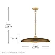 Hinkley 48165 Sadie 1-lt 24" LED Chandelier