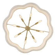 Hinkley 47735 Gwen 8-lt 32" LED Chandelier - Lacquered Brass