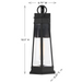 Savoy House 5-205 Payne 1-lt 19" Tall Outdoor Wall Lantern