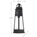 Savoy House 5-206 Payne 1-lt 21" Tall Outdoor Wall Lantern