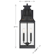 Savoy House 5-607 Emery 2-lt 24" Tall Outdoor Wall Lantern