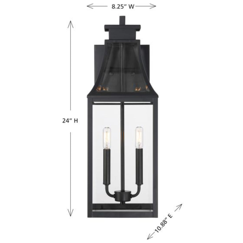 Savoy House 5-607 Emery 2-lt 24" Tall Outdoor Wall Lantern