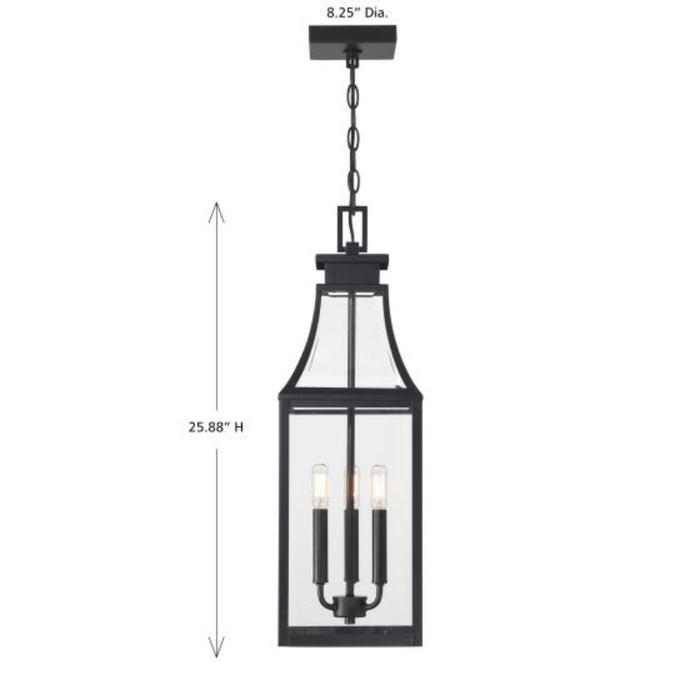 Savoy House 5-608 Emery 3-lt 8" Outdoor Hanging Lantern