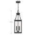 Savoy House 5-608 Emery 3-lt 8" Outdoor Hanging Lantern