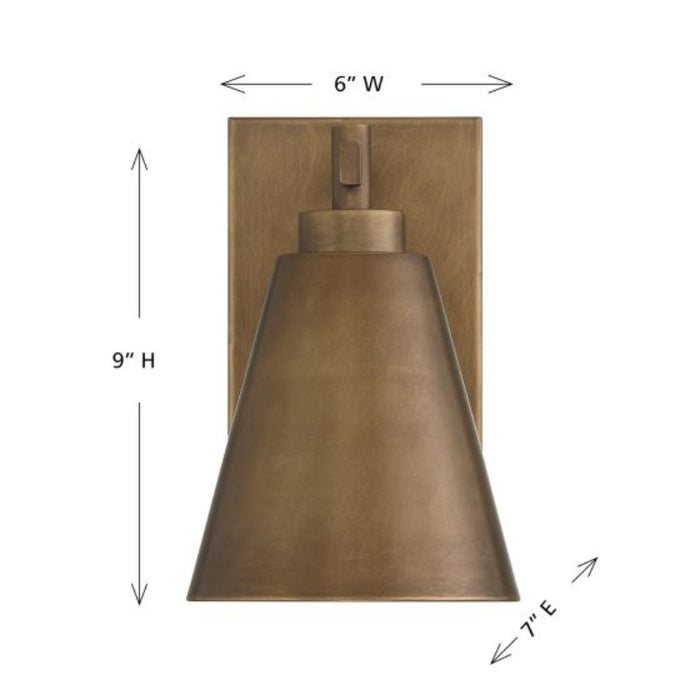 Savoy House 5-805-DS Ryder 1-lt 9" Tall Outdoor Wall Lantern